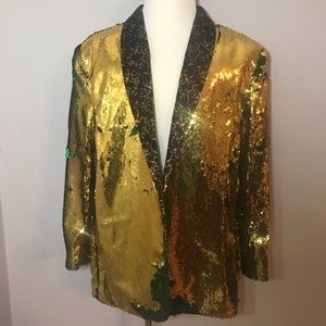 Men's Slim Fit Sequins Blazer. Size XXXL